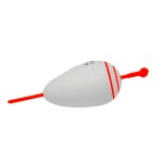 Polystyrene fishing float, weight approximate 20 grams, white color